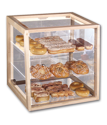 Maple Framed Countertop Bakery Case 20"L x 18"W x 20"H