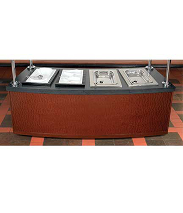 Curved Buffet 96.1"L x 36"W x 66"H