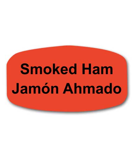 SMOKED HAM Bilingual Self-Adhesive Label