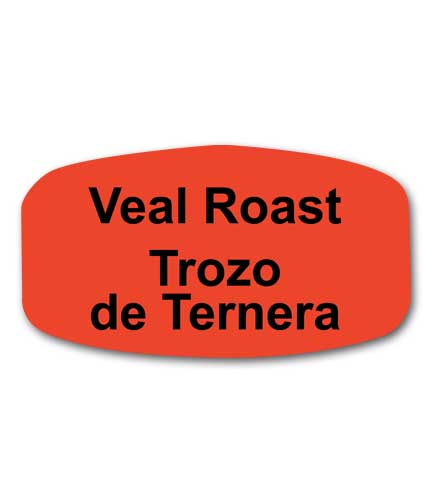 VEAL ROAST Bilingual Self-Adhesive Label