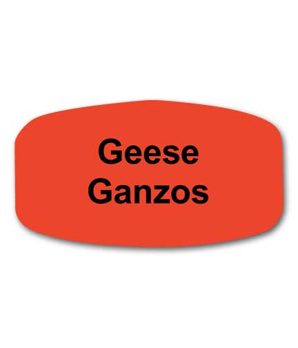 GEESE Bilingual Self-Adhesive Label