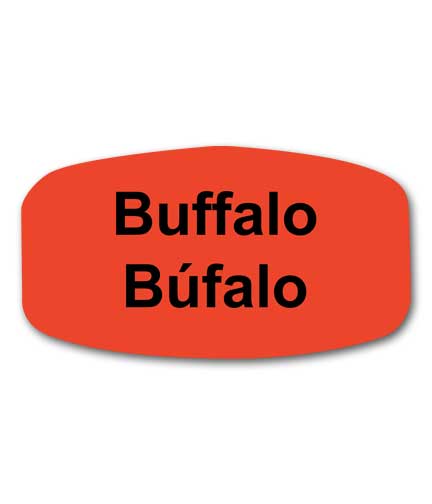 BUFFALO Bilingual Self-Adhesive Label