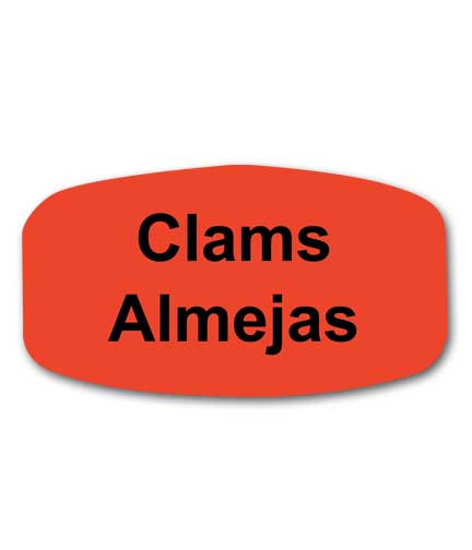 CLAMS Bilingual Self-Adhesive Label