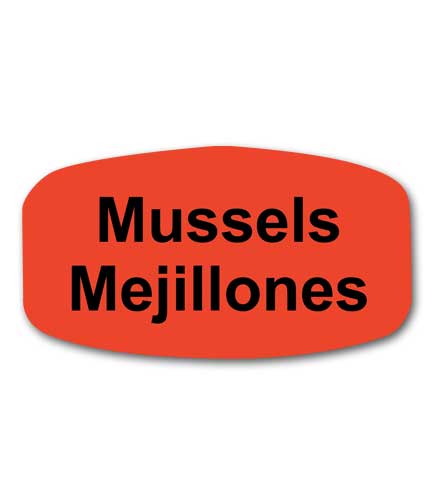 MUSSELS Bilingual Self-Adhesive Label