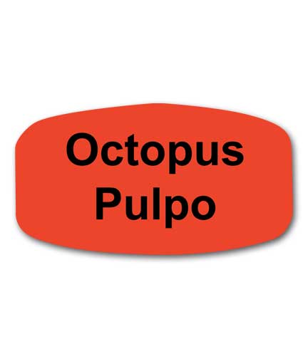 OCTOPUS Bilingual Self-Adhesive Label