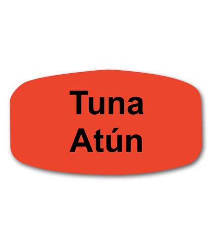 TUNA Bilingual Self-Adhesive Label