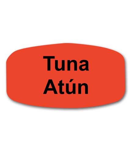 TUNA Bilingual Self-Adhesive Label