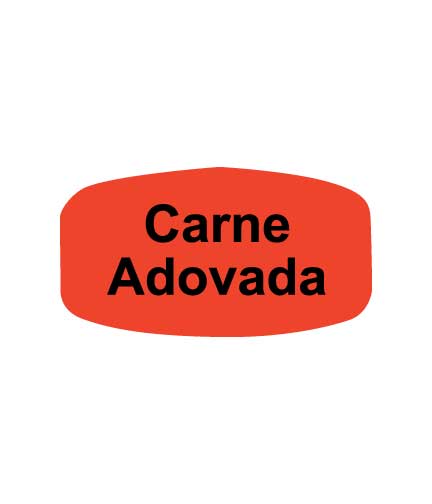 CARNE ADOVADA Bilingual Self-Adhesive Label