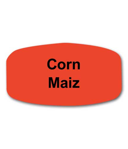 CORN Bilingual Self-adhesive Deli Label