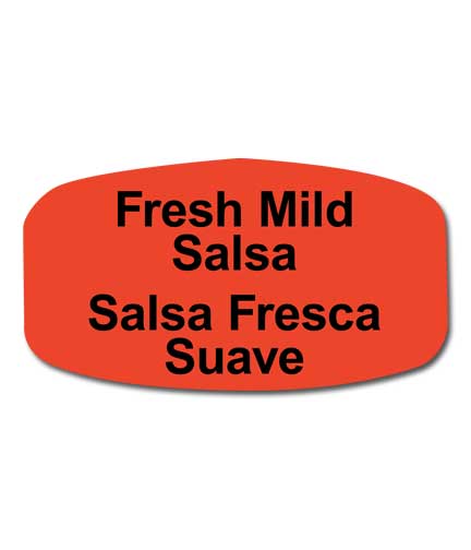 FRESH MILD SALSA Bilingual Self-Adhesive Label