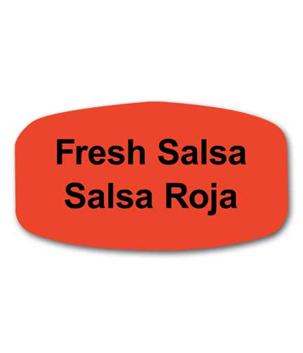 FRESH SALSA Bilingual Self-Adhesive Label
