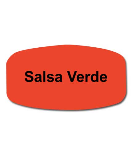 SALSA / VERDE Bilingual Self-adhesive Label