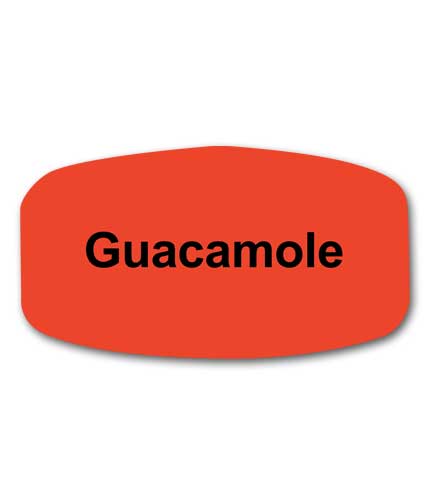 GUACAMOLE Bilingual Self-adhesive Label