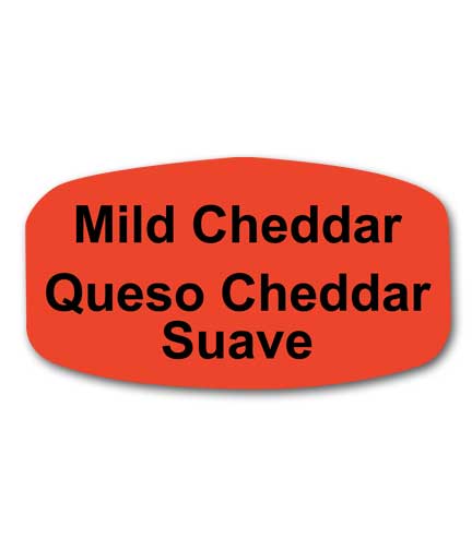 MILD CHEDDAR Bilingual Self-Adhesive Label