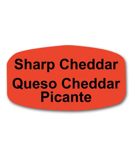 SHARP CHEDDAR Bilingual Self-Adhesive Label