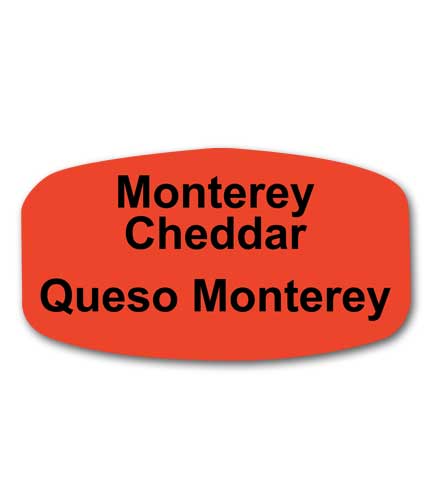 MONTEREY CHEDDAR Bilingual Self-Adhesive Label