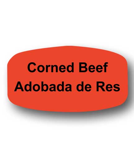 CORNED BEEF Bilingual Self-Adhesive Label