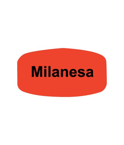 MILANESA Bilingual Self-Adhesive Label