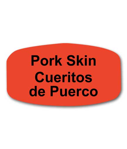 PORK SKIN Bilingual Self-Adhesive Label