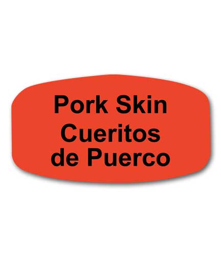 PORK SKIN Bilingual Self-Adhesive Label