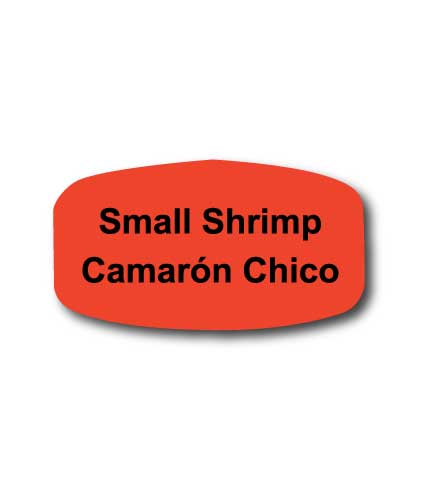 SMALL SHRIMP Bilingual Self-Adhesive Label