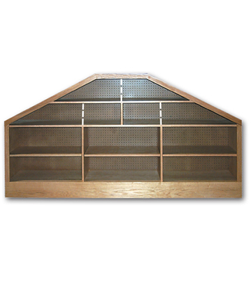 End Cap for Tilt-Top with 12 Shelves 93"L x 16"W x 48"H