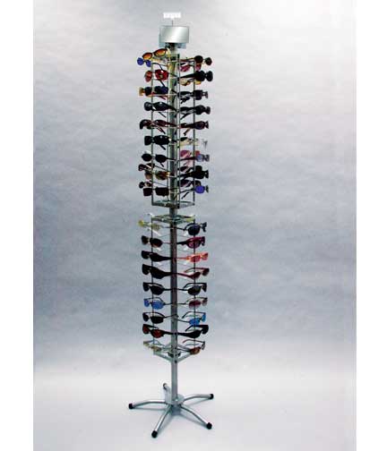 Eye Wear Spinner Floor Display 70-Pair 14" Dia. Base x 66"H