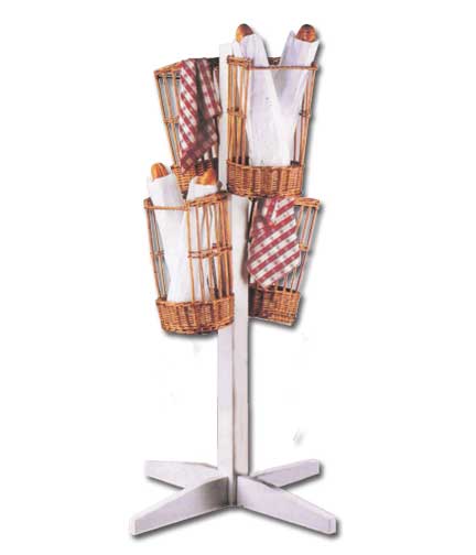 Baguette 4 Basket Display 28"L x 28"W x 42"H