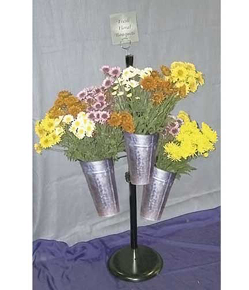 Floral Three Bouquet Stand