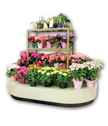 Floral Island Display 72"L x 24"W x 48"H