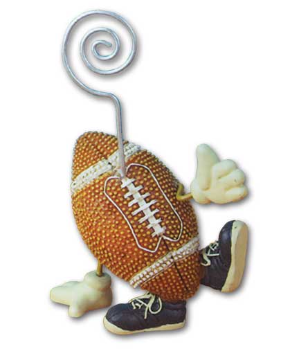 Football tag Holder 3.75"H