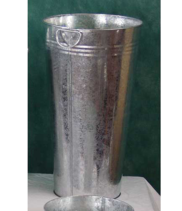 Galvanized Vase 18.5"H