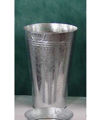 Galvanized Vase 15.5"H