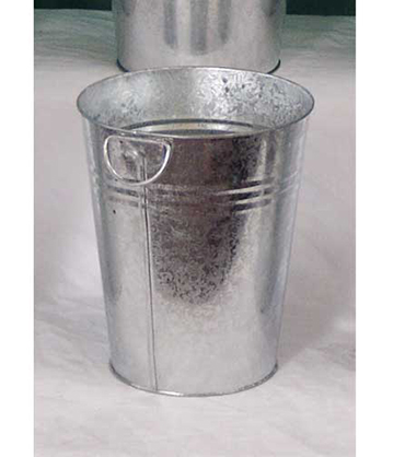 Galvanized Vase 10"H