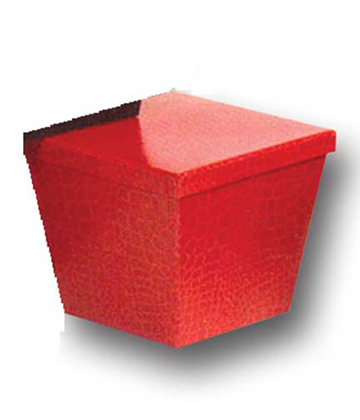 Flared Top Gourmet Gift Box with Lid 6.75"Sq. x 5.5"H