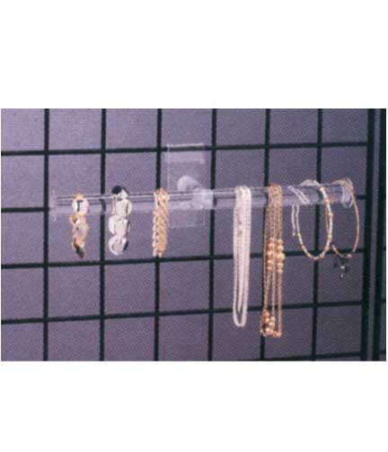 Grid Panel Clear Acrylic T-Bar 1.5"Dia x 4"W