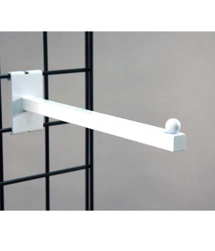 Grid Panel White Square Faceout Hanger 12"