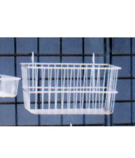 Grid Panel Wire Basket 12"L x 6"W x 6"H