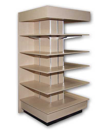 Multi Shelf Grocery End Cap 48"L x 36"W x 72"H