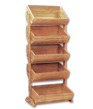 Half Barrel Wall Rack 27"L x 24"W x 58"H