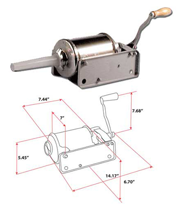 Horizontal European Sausage Stuffer 6 LBS