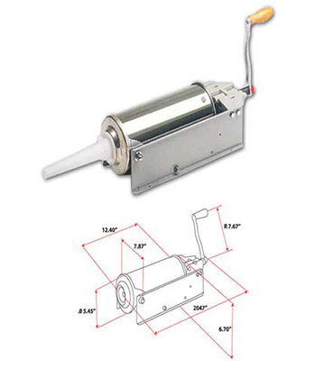 Bayonet Horizontal Sausage Stuffer 11 LB