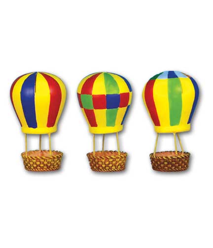 Hot Air Balloon Tag Holders 4"H