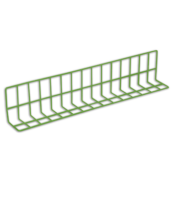 Light Green Coared Wire "L" Divider 30"L x 4"W x 6"H