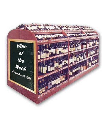 Wall of Wine Display 1-Sided 48"L x 18"W x 48"H