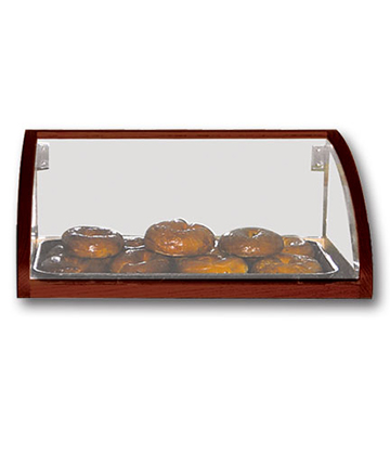 Curved Countertop Pastry Case 20.25"L x 20"W x 8"H