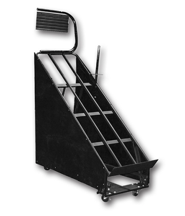 Produce Riser Cart with Covered Sides Holds 2 or 3 Box