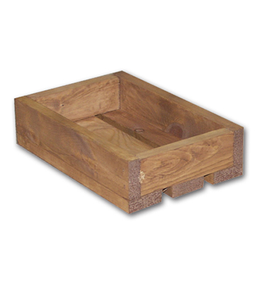 Mini Wood Crate 8"L X 12"W X 3"H