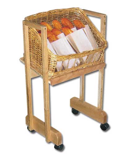 Mobile Bread Basket Cart 22"L x 24"W x 30"H