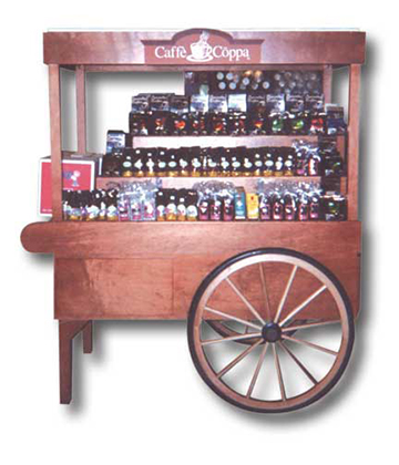 Espresso Cart 56"L x 36"W x 55"H